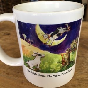 Cow jumping over the moon mug